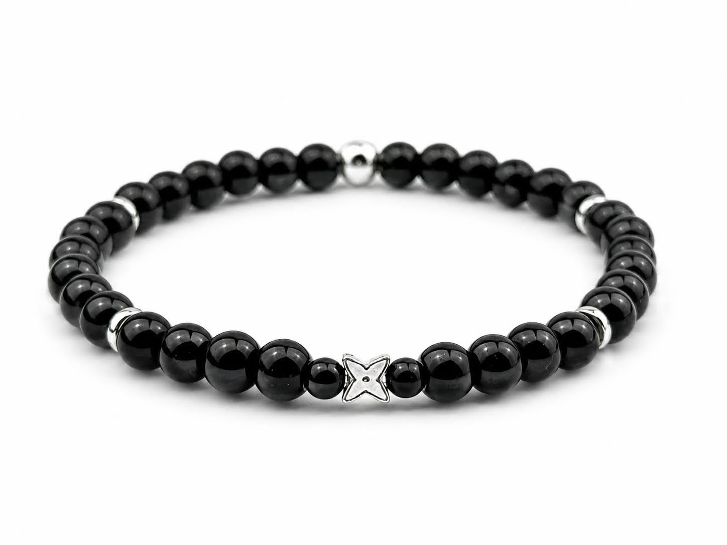 Gemora Classic II – Onyx Bracelet with 925 Sterling Silver