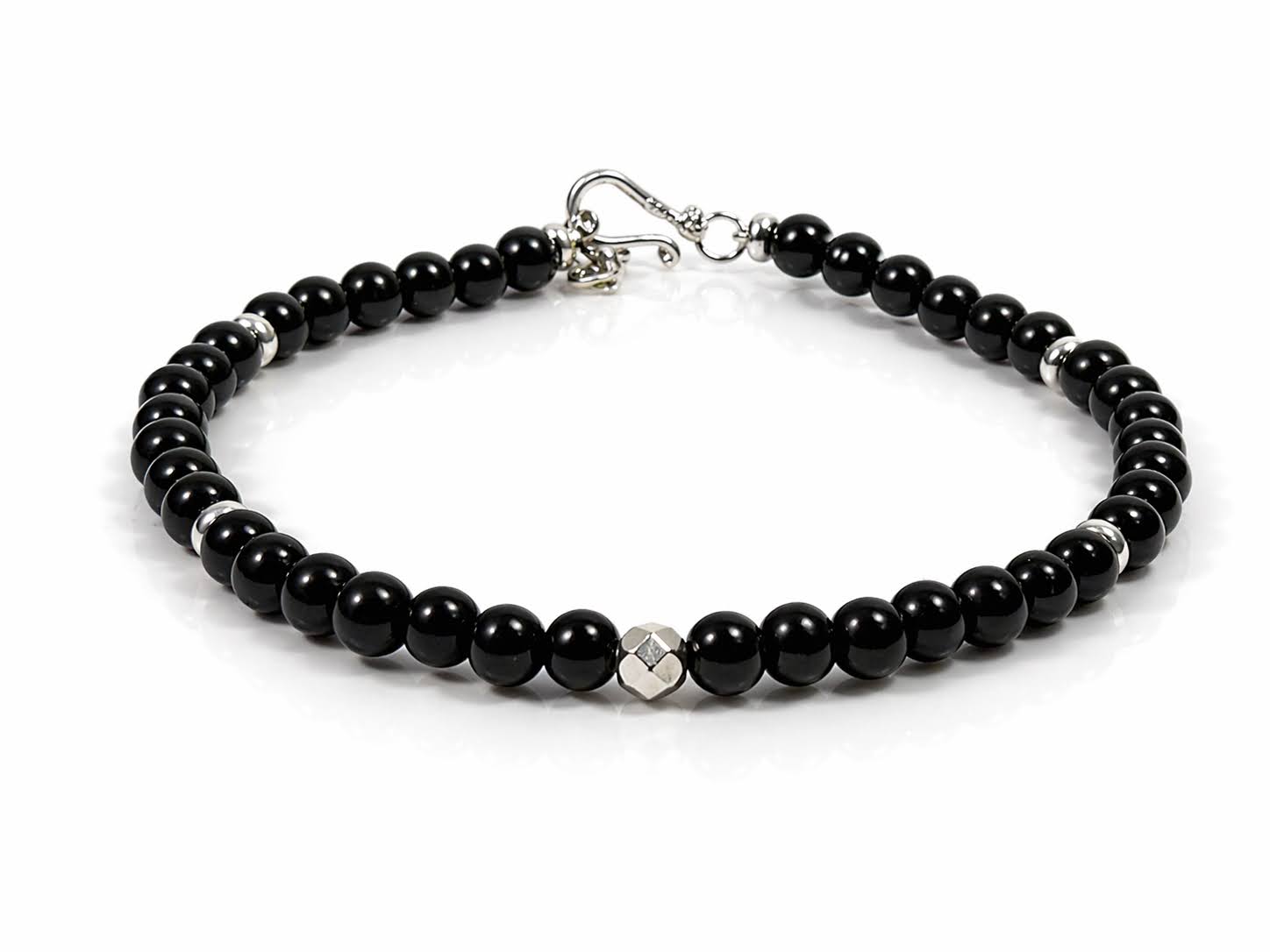 Gemora Onyx II – Onyx & Sterling Silver 925 Bracelet