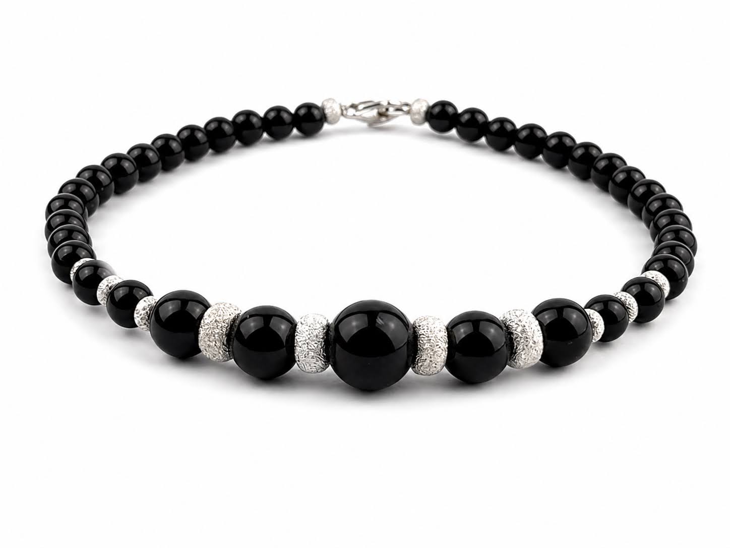 Gemora Onyx I – Onyx & Sterling Silver 925 Bracelet