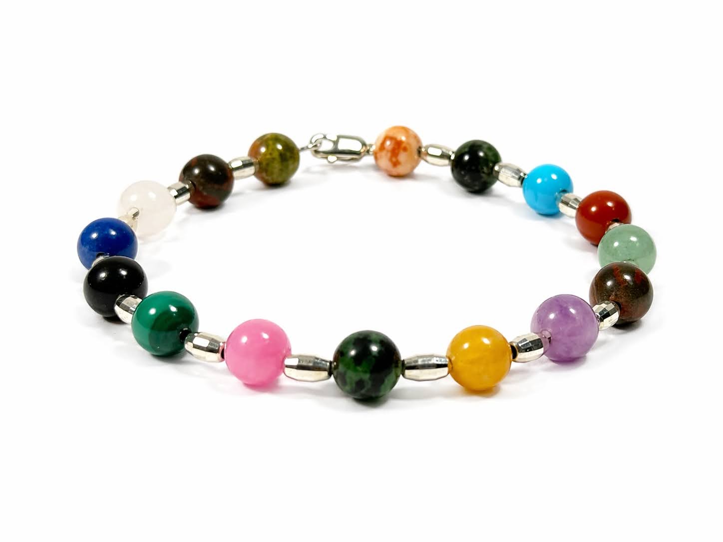 Gemora Harmonia II – Bracelet made of natural minerals and 925 sterling silver