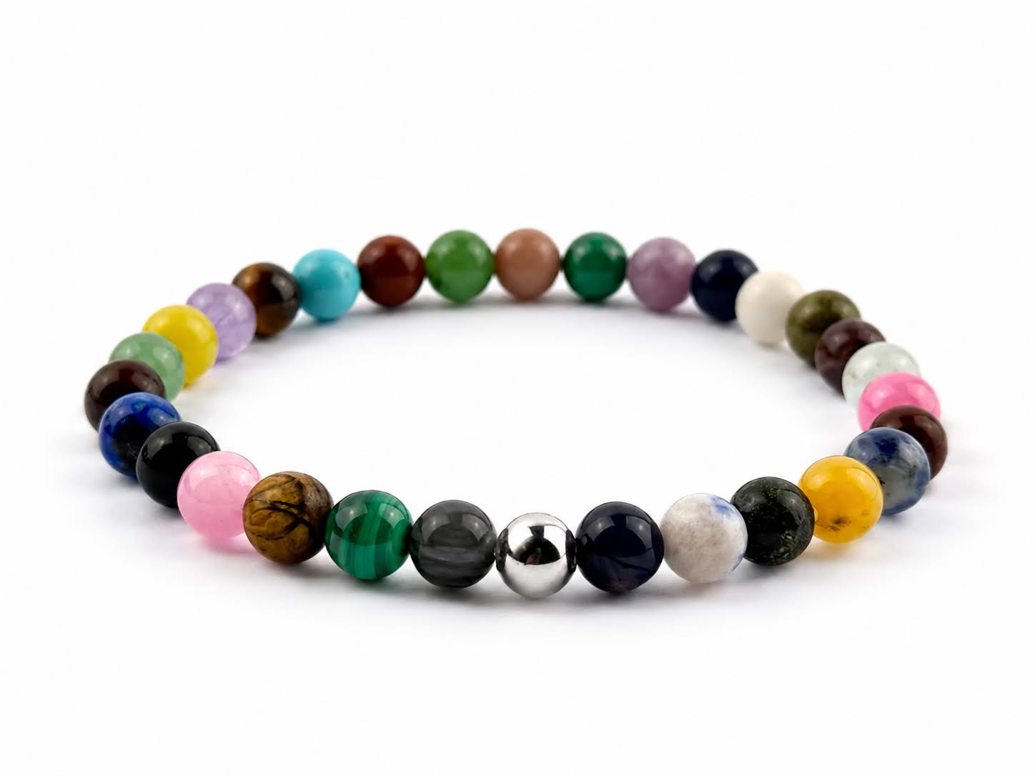 Gemora Classic IX – Mineral Bracelet with 925 Sterling Silver